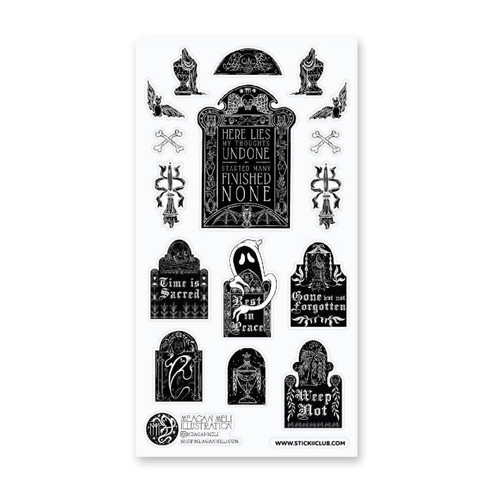 Dearly Departed Sticker Sheet