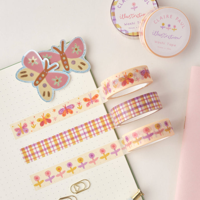 Pastel Butterflies Washi Tape