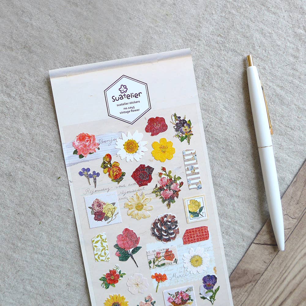Daily Deco Stickers - Vintage Flower — WashiGang