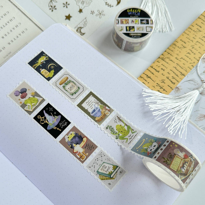 Washi Tape - Green Witch Stamps