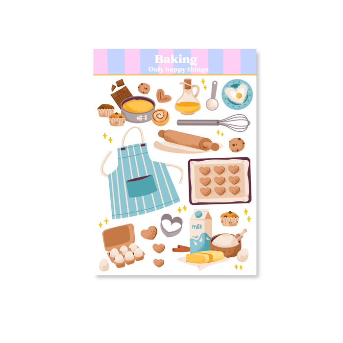 Baking A6 Sticker Sheet