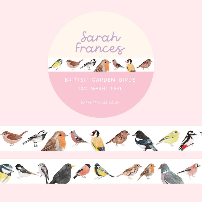 British Garden Birds Washi Tape