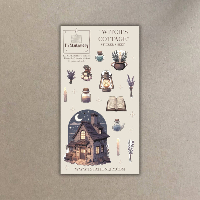 Witch's Cottage Sticker Sheet