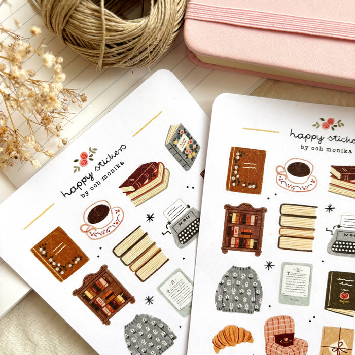 Bookish Corner - Sticker Sheet