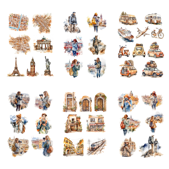 Travel the World - Sticker Book