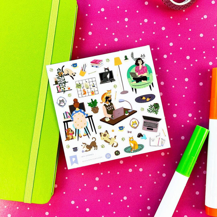 WFH Zoomies Stickers