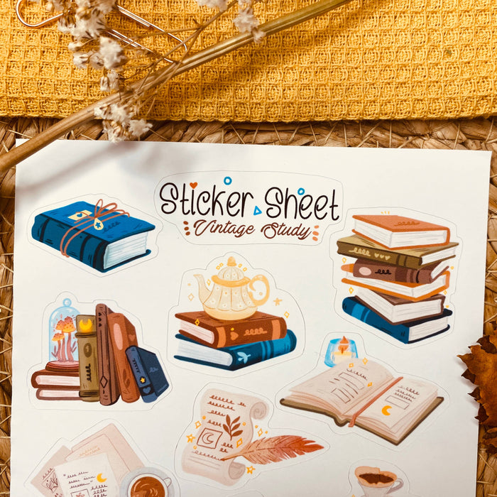 Vintage Study Sticker Sheet