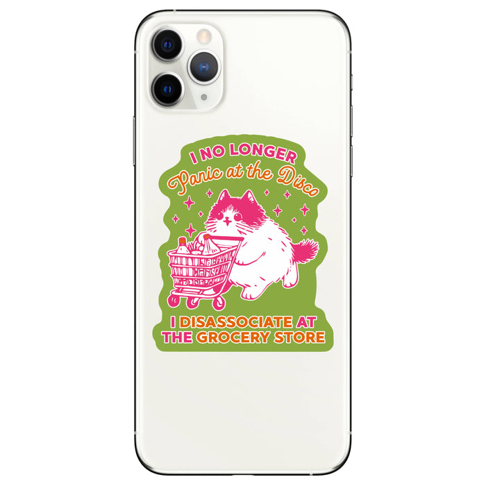 Grocery Store Cat Vinyl Sticker