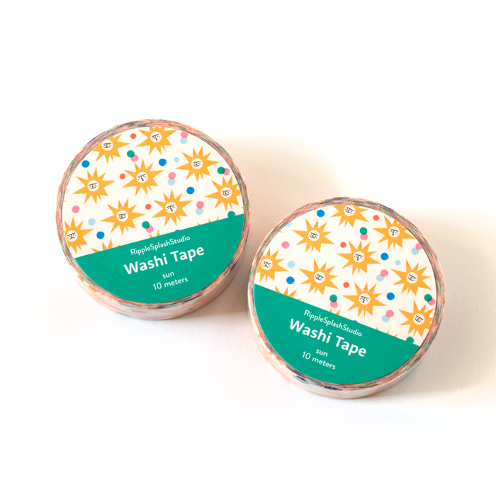 Sun Pattern Washi Tape