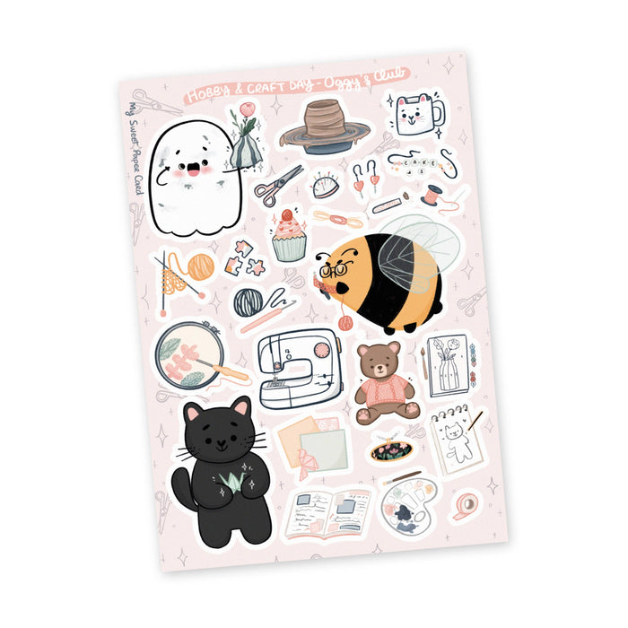 A6 Oggy's Club - Hobbies & Craft - Sticker Sheet