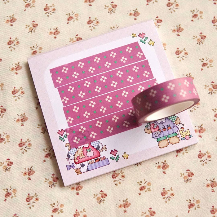 Floral Checks - Washi Tape