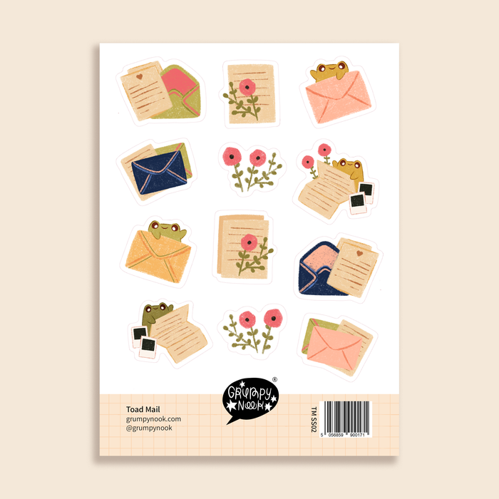 Toad Mail Sticker Sheet
