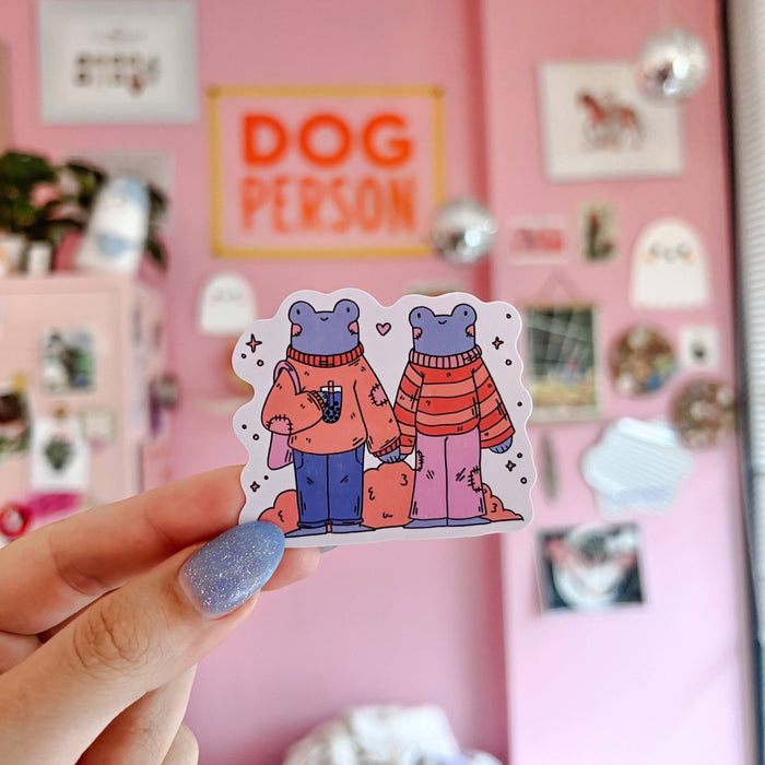 Froggie Friends Vinyl Sticker