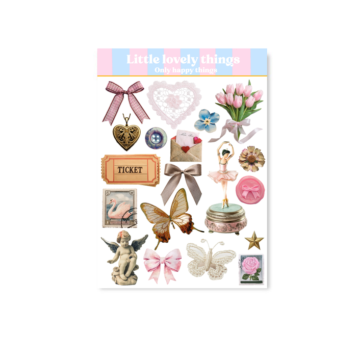 Little Lovely Things A6 Sticker Sheet