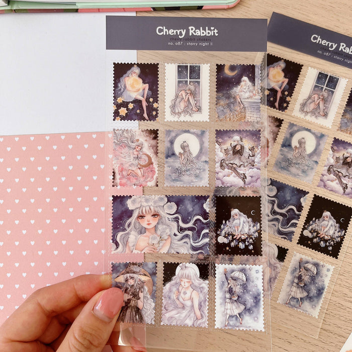 Starry Night II Clear Sticker Sheet