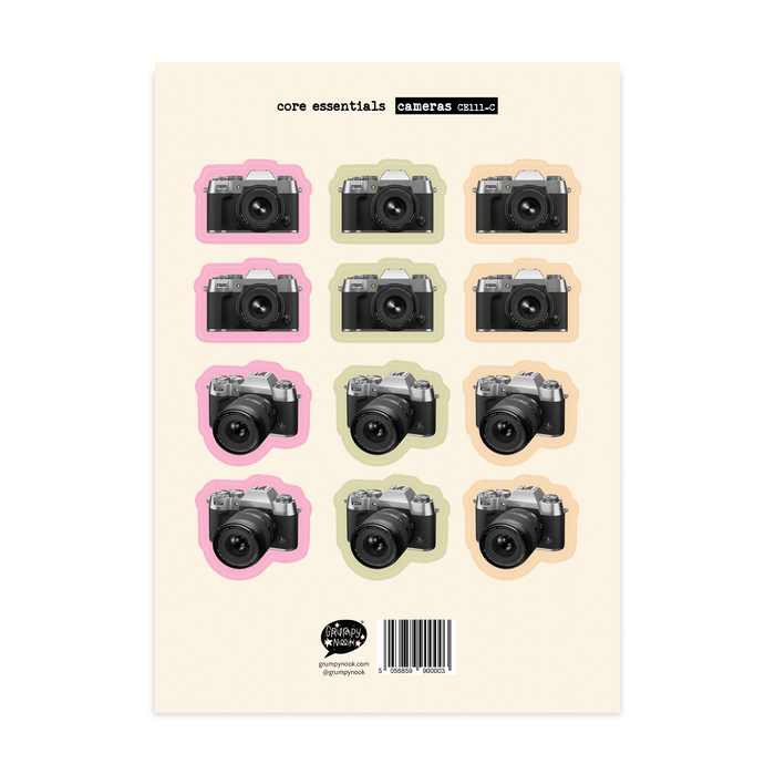 Core Essentials Sticker Sheet - Cameras