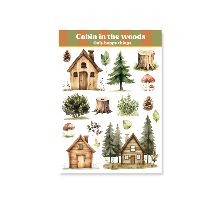 Cabin in the Woods A6 Sticker Sheet