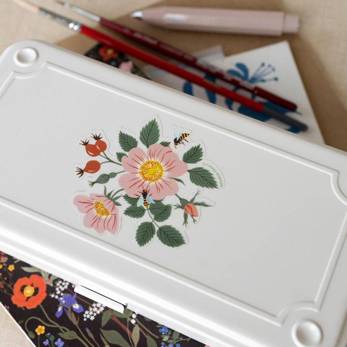 Dog Rose Clear Vinyl Sticker