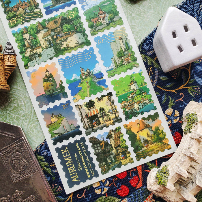 Magical Kingdom Stamps Sticker Sheet