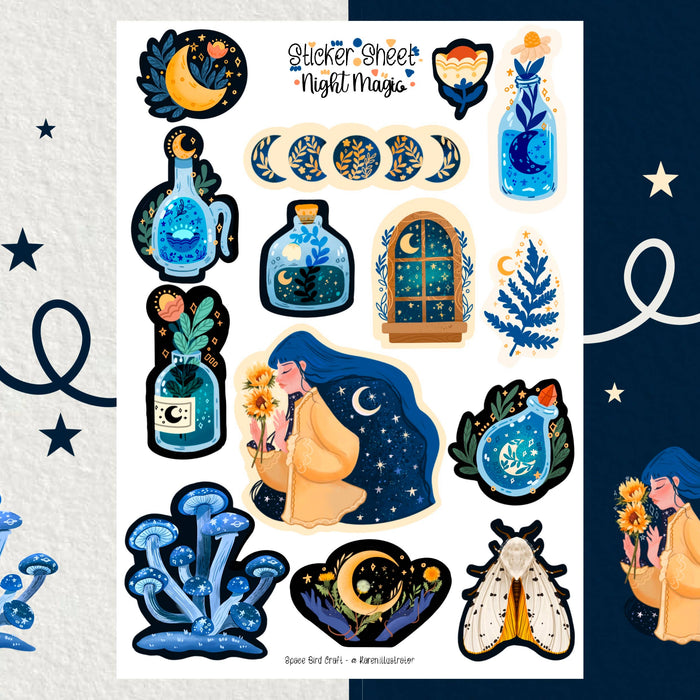 Night Magic Sticker Sheet