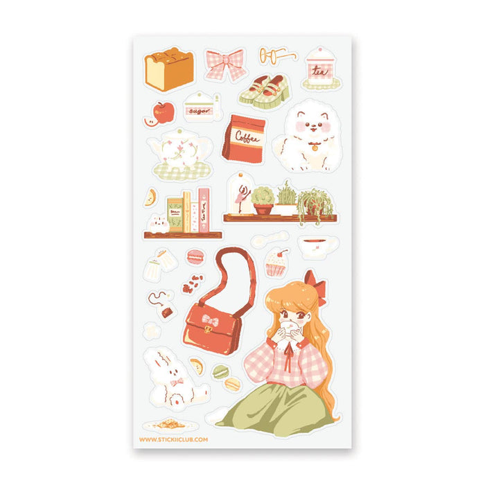 Tea Time Delight Sticker Sheet