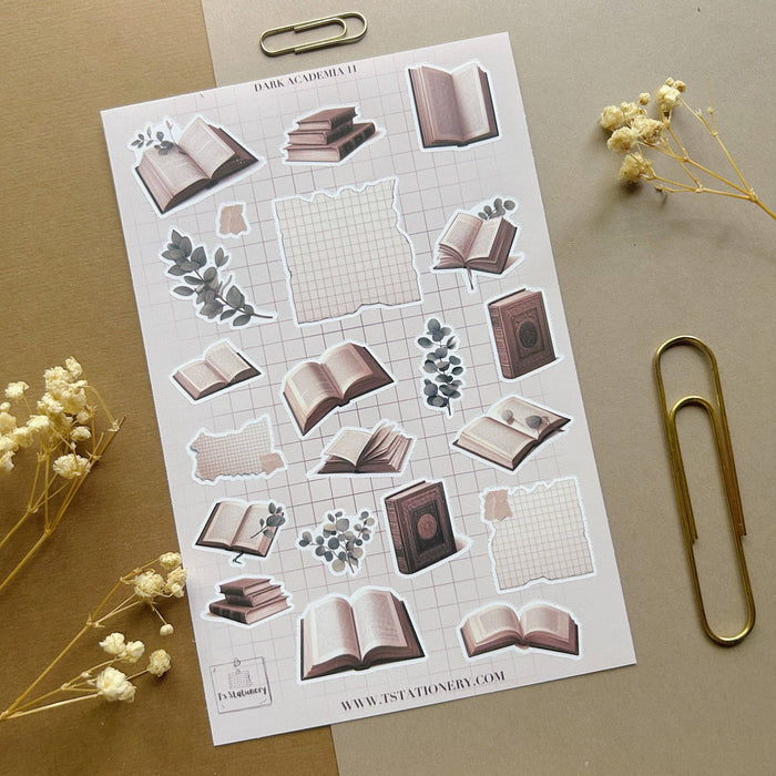 Dark Academia 11 Sticker Sheet