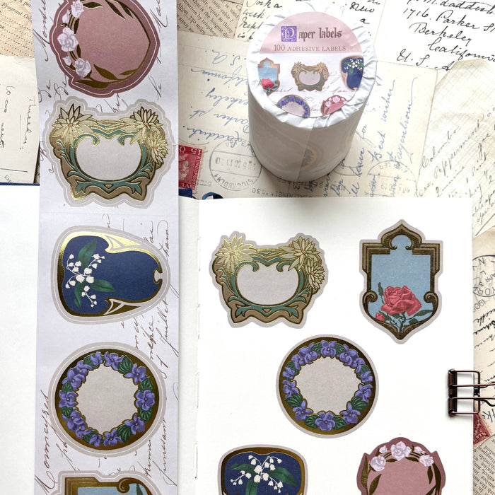 Paper Label Sticker Roll - French Perfume