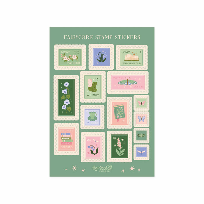 Fairycore Stamps Sticker Sheet