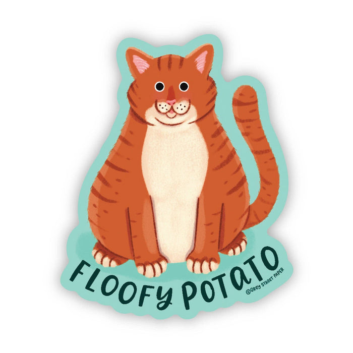 Floofy Potato Cat Vinyl Sticker