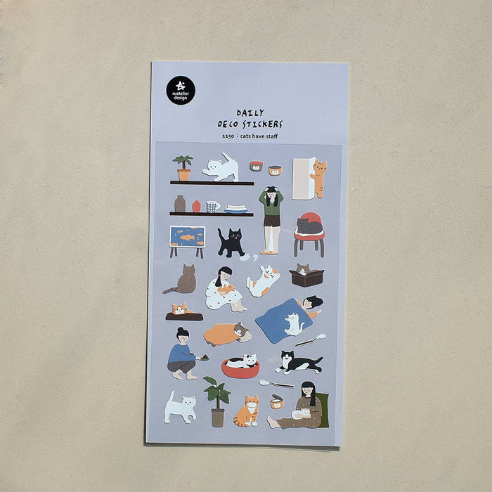 Daily Deco Stickers - Cats Have Staff