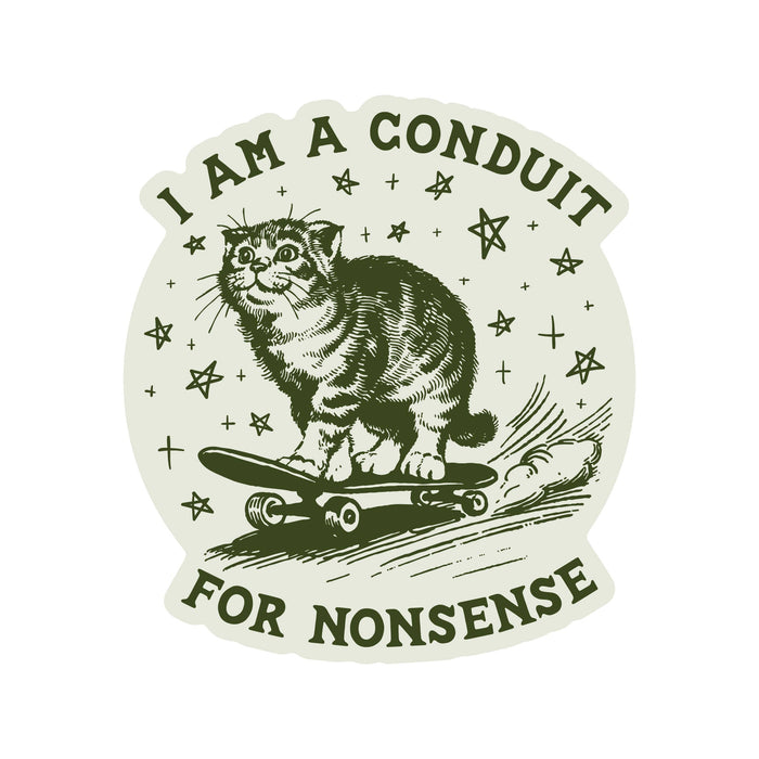 Nonsense Cat Vinyl Sticker