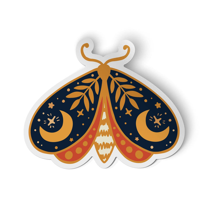 Cosmic Moth Vinyl Sticker