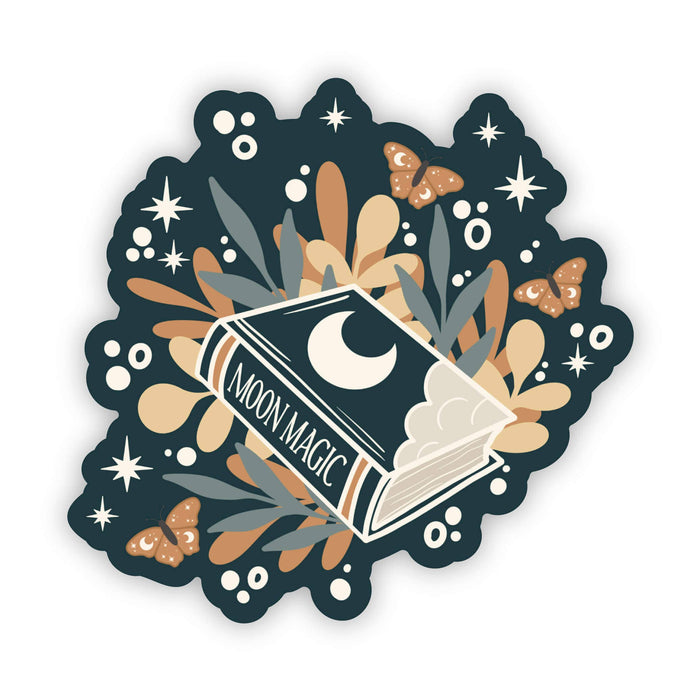 Moon Magic Book Vinyl Sticker