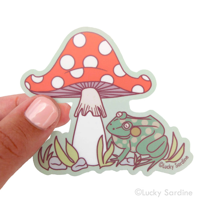 Toad & Mushroom Vinyl Sticker