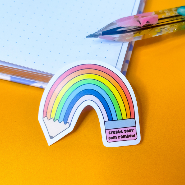 Create Your Own Rainbow Vinyl Sticker