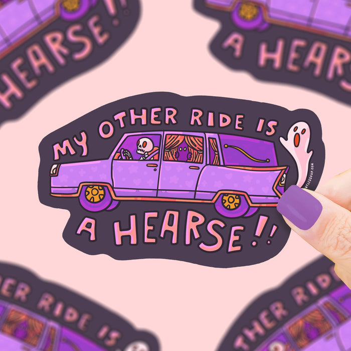 My Other Ride Is a Hearse Vinyl Sticker