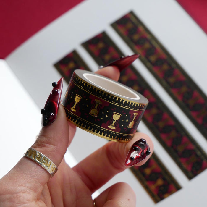 Blood Spilled Washi Tape - Black