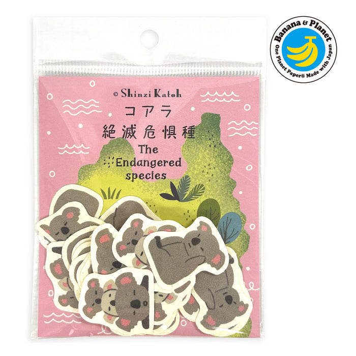 Banana Paper Flake Stickers - Koala