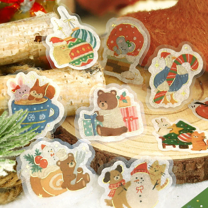 BGM Washi Paper Christmas Stickers - Not Long Until the Party