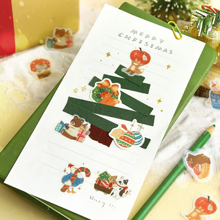 BGM Washi Paper Christmas Stickers - Not Long Until the Party