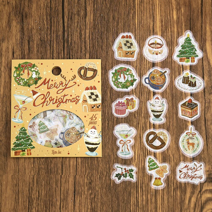 BGM Washi Paper Christmas Stickers - Christmas Collection