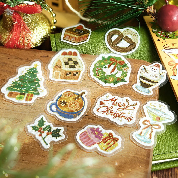 BGM Washi Paper Christmas Stickers - Christmas Collection