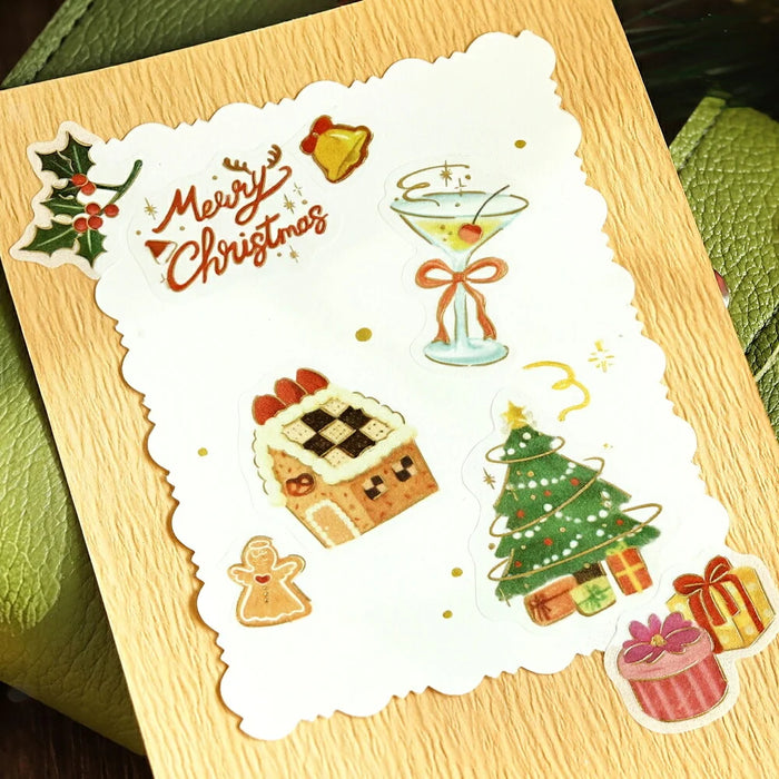 BGM Washi Paper Christmas Stickers - Christmas Collection