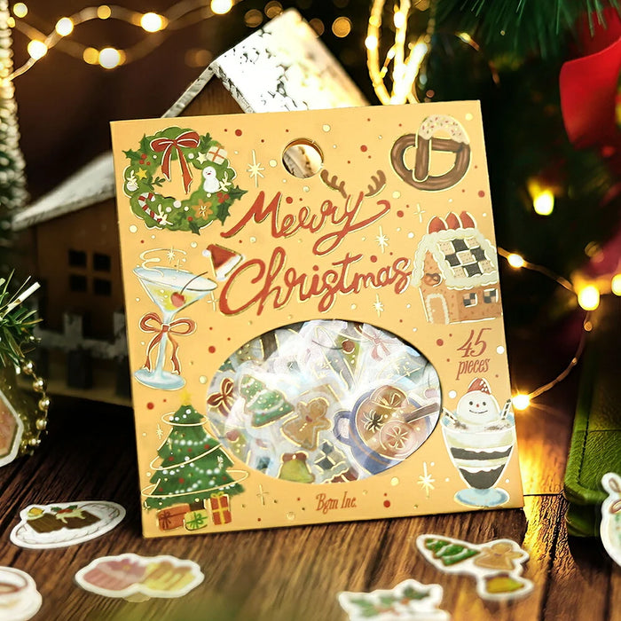 BGM Washi Paper Christmas Stickers - Christmas Collection