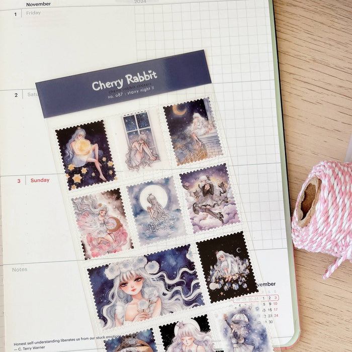 Starry Night II Clear Sticker Sheet