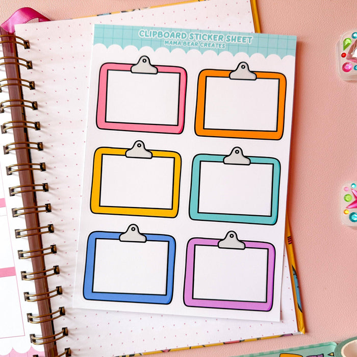 Clipboard Sticker Sheet