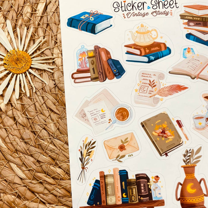 Vintage Study Sticker Sheet