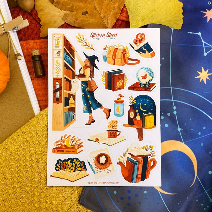 Magic Library Sticker Sheet