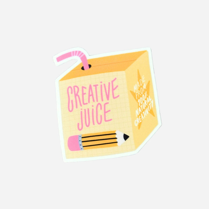 Creative Juice Box Vinyl Sticker