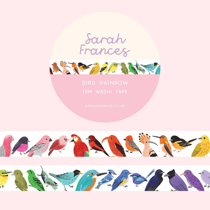 Bird Rainbow Washi Tape